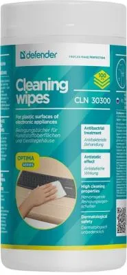 Салфетки для поверхностей CLN 30300 Optima 100 шт, туба,термобонд DEFENDER