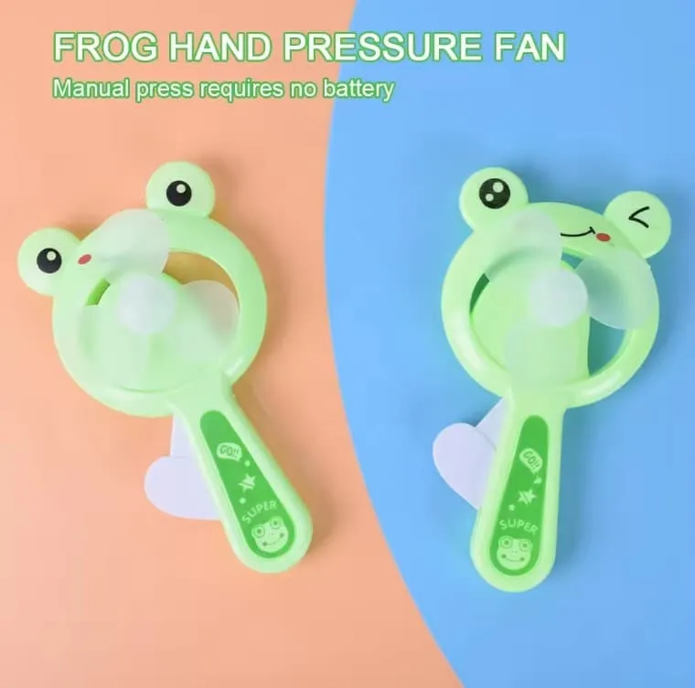 Ручной вентилятор мини Лягушка 