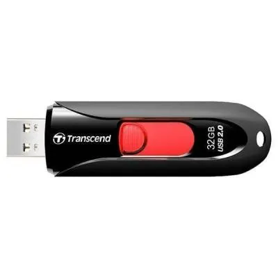 Флеш-накопитель Transcend JF590K 32Gb черно-красный выдвижной