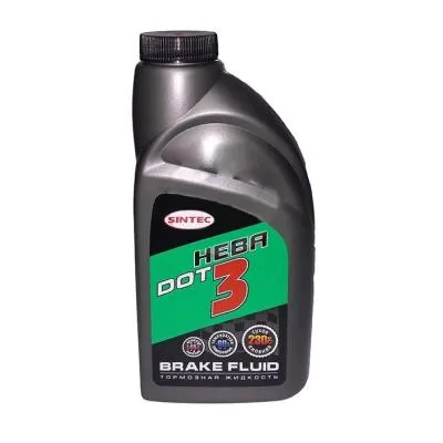 Жидкость тормозная DOT-3 Нева (455г) SINTEC