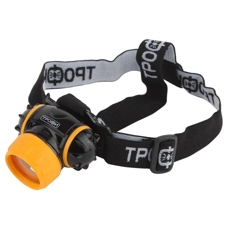 Фонарь Трофи GB-302 налобный 7хLED 3хААА