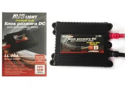 Блок розжига AVS (Premium slim DC) 1шт. 12/35W LL-09A разъем KET