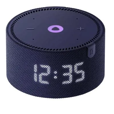 Умная колонка с Алисой Акустическая система Yandex Яндекс Станция Мини Плюс синяя с часами YNDX-00020B
