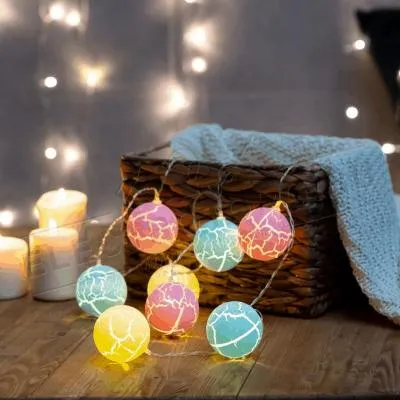 Гирлянда светодиодная Карамель 3 м провод прозрачный LED-10 RGB 2xАА NEON-NIGHT 303-082