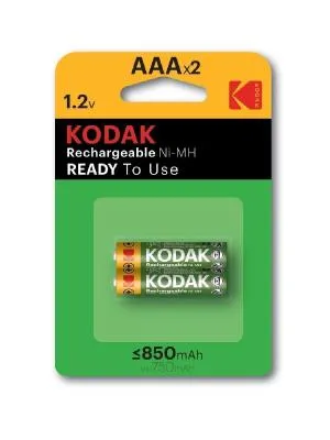 Батарейка аккумуляторная Kodak HR03-2BL 850mAh никель-металлгидридный предзаряженные
