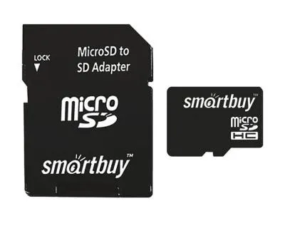 Карта памяти Smartbuy Micro SDHC Class 10 16Gb