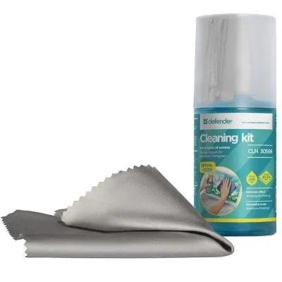 Очищающий спрей для всех типов экранов DEFENDER CLN30598 Optima 200мл+микрофибра