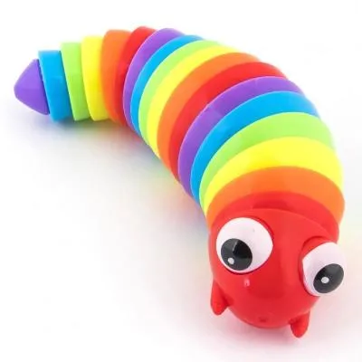 Антистресс игрушка Улитка трещалка разноцветная