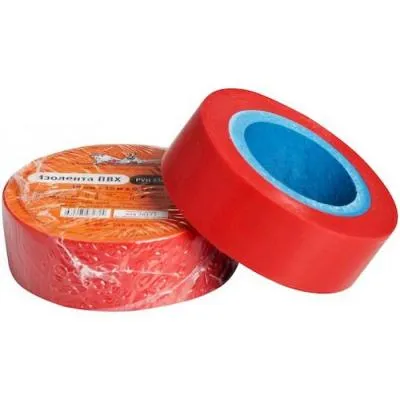 Изолента ПВХ, красная, 15 мм*20 м AIRLINE (AIT-P-09)