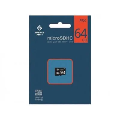 Карта памяти GalaxyMart Micro SDHC Class 10 UHS-I U1 64Gb без адаптера