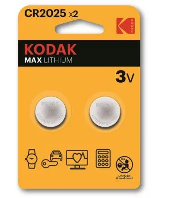 Батарейка Kodak литиевая CR2025-2BL Max Lithium