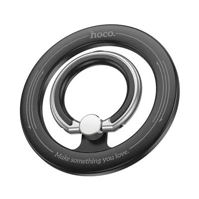 Магнитное кольцо держатель подставка для телефона Hoco GH1 Gentle Magnetic черный