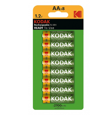 Батарейка аккумуляторная Kodak HR6-8BL 2700mAh никель-металлгидридный предзаряженные