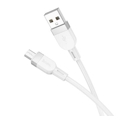 Кабель для зарядки Micro USB HOCO X109 2.4A 1м силиконовый белый