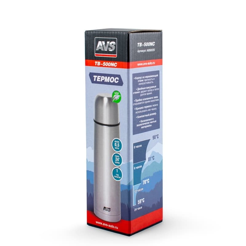 Термос AVS TB-500NC 500ml хром
