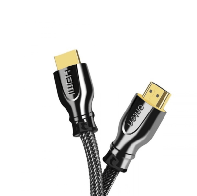 Кабель HDMI - HDMI 1.5м Onten OTN-8307 ver 2.0 4K 60 Гц в оплетке черный