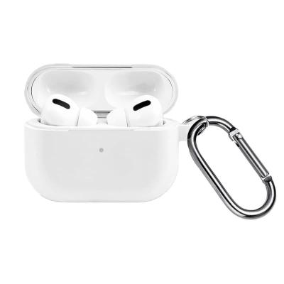 Чехол для наушников  Pro 2 с карабином силикон белый