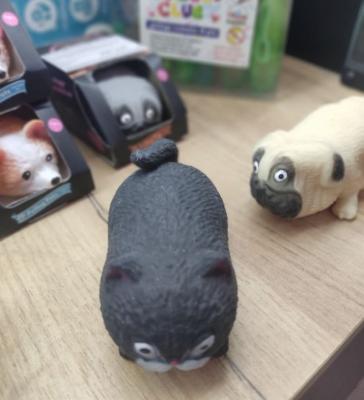 Сквиш антистресс игрушка мялка жми тяни с песком Кот