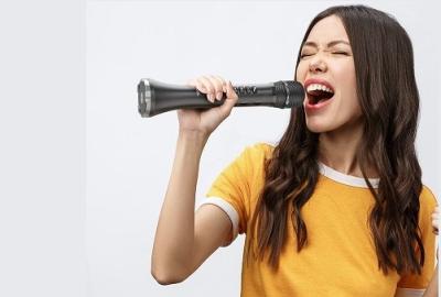 Универсальный микрофон-колонка караоке HOCO BK9 Singing karaoke 