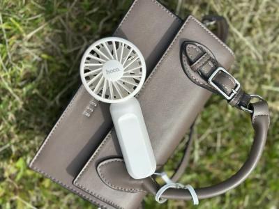 Мини вентилятор ручной настольный Hoco HX60 1200mAh белый 