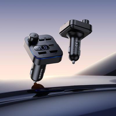 FM трансмиттер bluetooth модулятор Borofone BC61 45W USB + PD 30W черный