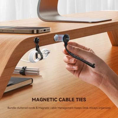 Органайзер держатель для проводов магнитный Joyroom JR-ZS422 Magnetic 6шт кабельная стяжка силикон белая