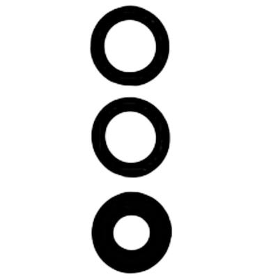 Стекло камеры для Samsung A155/A15 черное