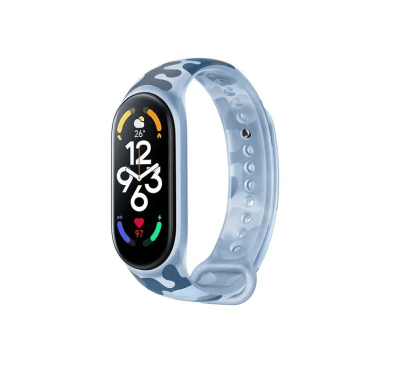 Ремешок для Mi Smart Band 7 Strap светящийся синий камуфляж Xiaomi M2203AS1