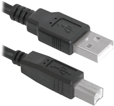 Кабель для принтера AM - BM DEFENDER USB04-06 USB 2.0 1,8м черный