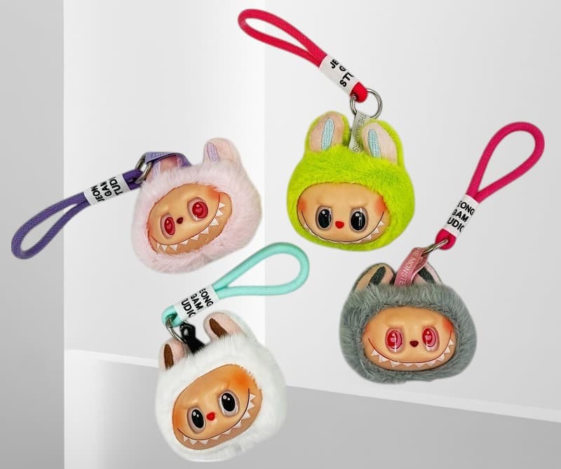 Мягкая игрушка брелок лабу музыкальная 