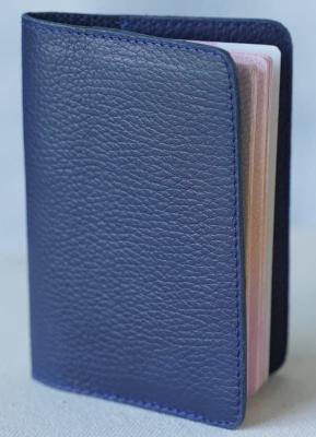 Обложка на паспорт кожа темно-синий