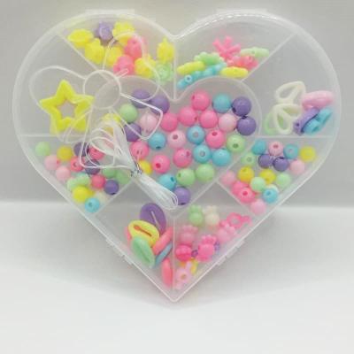 Набор для рукоделия и плетения из бусин сердечко / бусины фигурки
