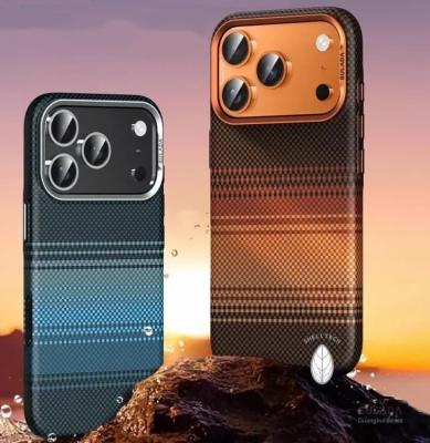 Чехол накладка для iphone 17 Pro (6.3) SULADA Glow пластик сине-серый с магнитом для magsafe