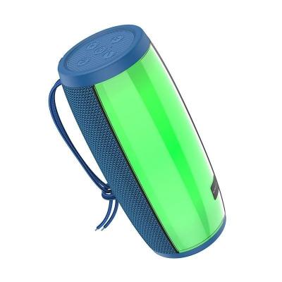 Колонка блютуз Borofone BR20 Sound Wave LED темно-синяя 2400mAh