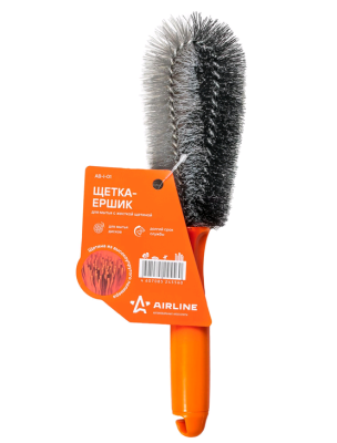 Щетка-ершик для мытья с жесткой щетиной AIRLINE AB-I-01 (27 см)