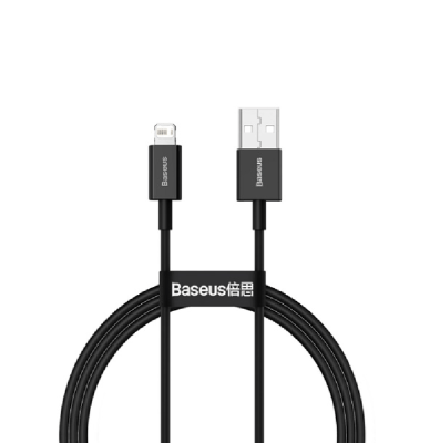 Кабель для зарядки iphone Lightning Baseus Superior CALYS-A01 2.4A 1м черный