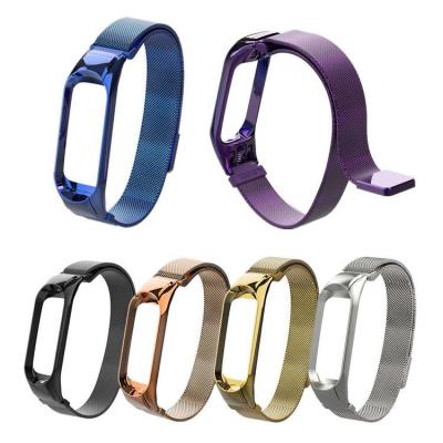 Ремешок для Mi Band 3 CBXM308-3 сетчатый с магнитом Rose gold