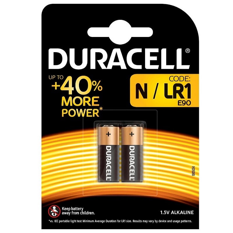 Батарейка Duracell щелочная N/LR1-2BL 1.5v