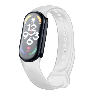 Ремешок для Mi Band 8/Mi Band 9 Red Line силикон белый