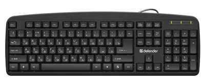 Клавиатура проводная DEFENDER Office HB-910 RU черная