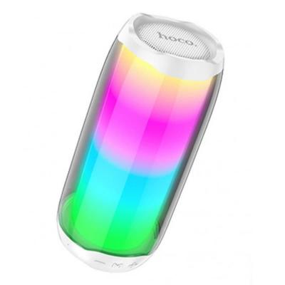 Колонка блютуз HOCO HC8 Colorful 360 LED белая 1800mAh