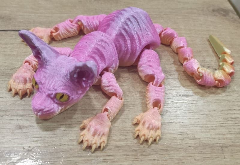 Подвижная игрушка 3D кот Сфинкс 31см