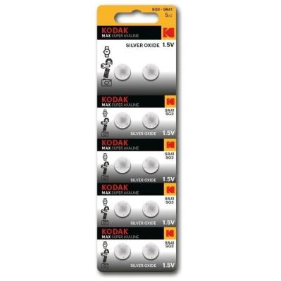 Батарейка Kodak алкалиновая SG3 (392) SR736, SR41 MAX Silver Oxid Button Cell