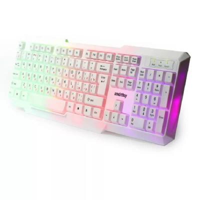 Клавиатура проводная Smartbuy ONE 333 USB с подсветкой бело-черная SBK-333U-WK