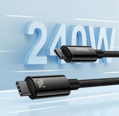 Кабель для зарядки Type-C to Type-C Baseus Tungsten Gold CAWJ040001 240W 1м черный