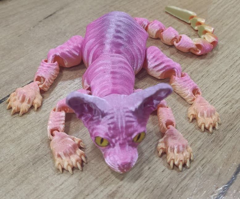 Подвижная игрушка 3D кот Сфинкс 31см