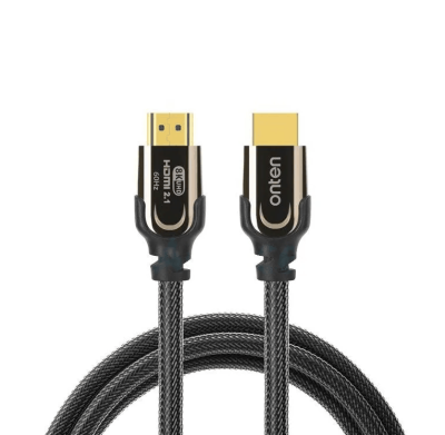 Кабель HDMI - HDMI 3м Onten OTN-HD180 ver 2.1 8K UHD в оплетке черный