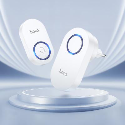 Звонок беспроводной дверной в розетку HOCO HI25 белый