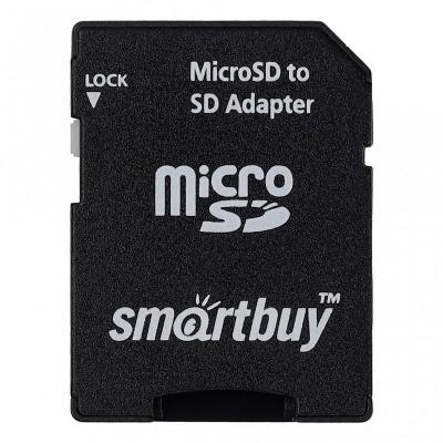 Адаптер переходник для карты памяти microSD/SD черный техпак